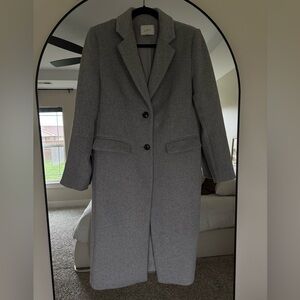 LOFT light grey wool coat
